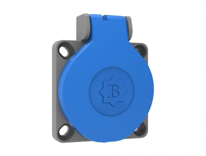 priza schuko cu montaj pe panou bemis by8-1402-2700 2p+e, 16a, 250v, ip44 - imagine 3